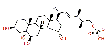 (22E,24R,25S)-24-Methyl-5a-cholesta-22-en-3b,5,6b,15a,26-pentol 26-sulfate